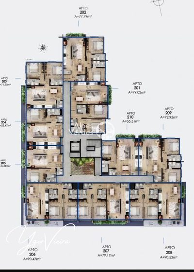 Apartamento, 1 quarto, 56 m² - Foto 2