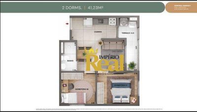 Apartamento, 2 quartos, 32 m² - Foto 1