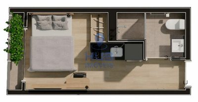 Apartamento, 1 quarto, 34 m² - Foto 2