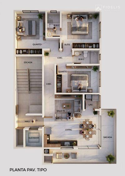 Apartamento, 2 quartos, 101 m² - Foto 3