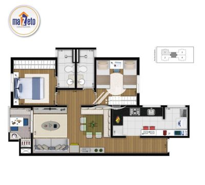 Apartamento, 2 quartos, 64 m² - Foto 2