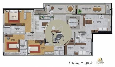 Apartamento, 3 quartos, 160 m² - Foto 3