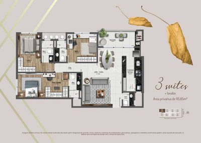 Apartamento, 3 quartos, 115 m² - Foto 2