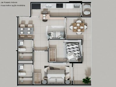 Apartamento, 2 quartos, 59 m² - Foto 3