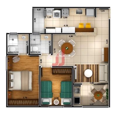 Apartamento, 2 quartos, 73 m² - Foto 4