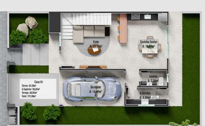 Casa, 3 quartos, 197 m² - Foto 3