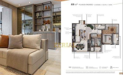 Apartamento, 2 quartos, 69 m² - Foto 1