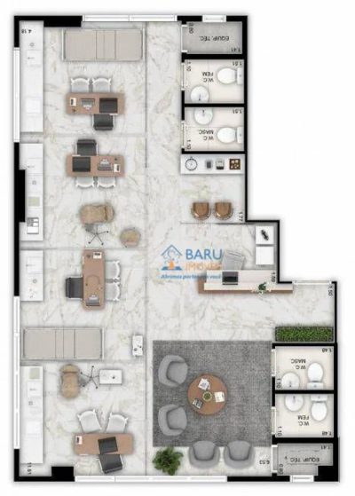 Sala-Conjunto, 43 m² - Foto 4