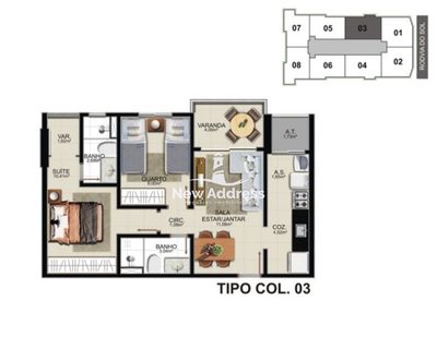 Apartamento, 2 quartos, 58 m² - Foto 2