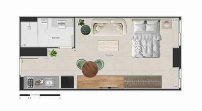 Apartamento, 2 quartos, 50 m² - Foto 3