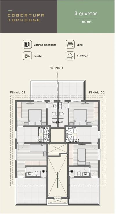 Cobertura, 3 quartos, 150 m² - Foto 4