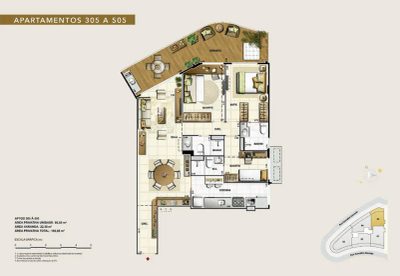 Apartamento, 2 quartos, 116 m² - Foto 3