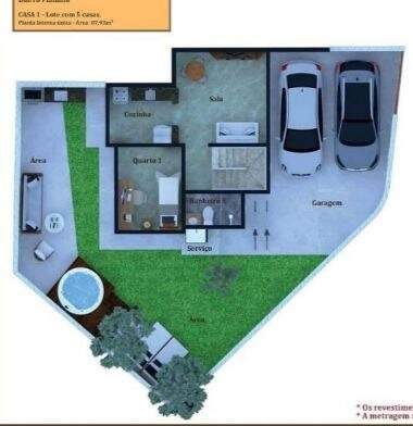 Casa, 2 quartos, 67 m² - Foto 3