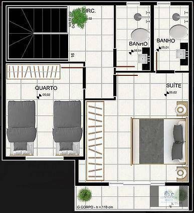 Casa, 2 quartos, 68 m² - Foto 5