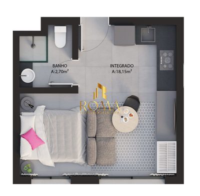 Apartamento, 2 quartos, 36 m² - Foto 2