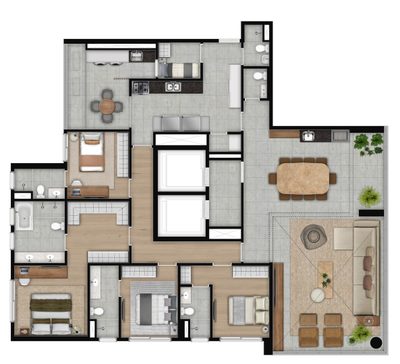 Apartamento, 4 quartos, 220 m² - Foto 5