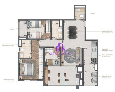 Apartamento, 2 quartos, 77 m² - Foto 1