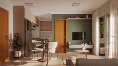 Apartamento, 2 quartos, 52 m² - Foto 2