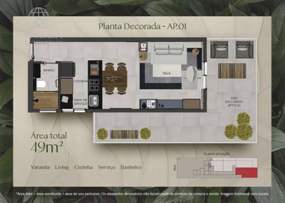 Apartamento, 1 quarto, 33 m² - Foto 3