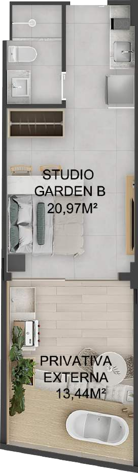 Casa, 1 quarto, 32 m² - Foto 3
