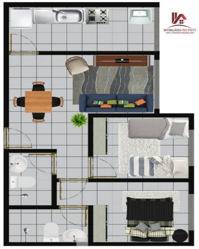 Apartamento, 2 quartos, 59 m² - Foto 3