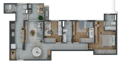 Apartamento, 3 quartos, 93 m² - Foto 1