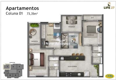 Apartamento, 3 quartos, 73 m² - Foto 5