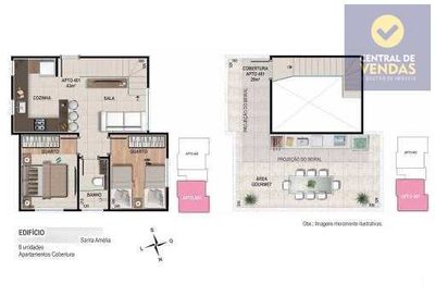 Cobertura, 2 quartos, 49 m² - Foto 4