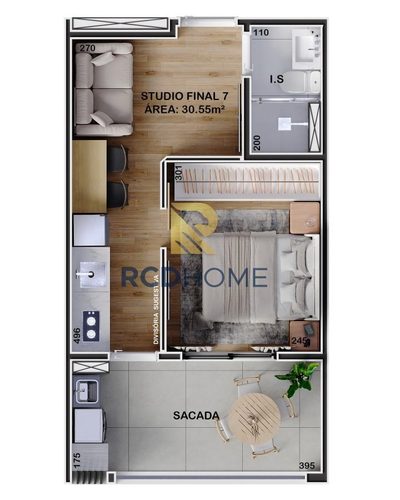 Apartamento, 1 quarto, 28 m² - Foto 4