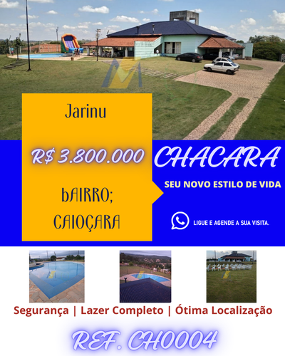 Chácara, 4 quartos, 8500 m² - Foto 1