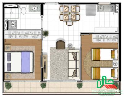 Apartamento, 2 quartos, 50 m² - Foto 5