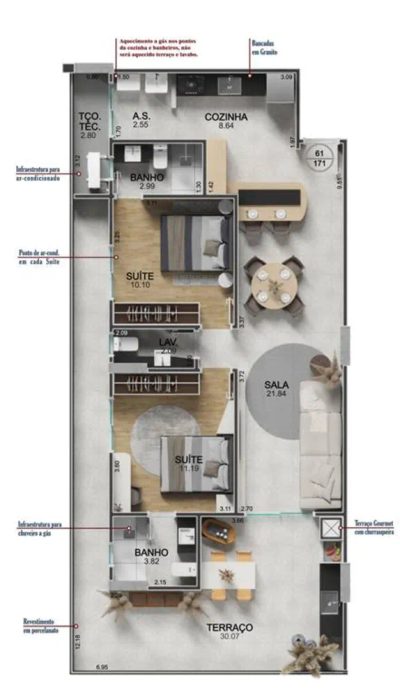 Apartamento, 2 quartos, 108 m² - Foto 4