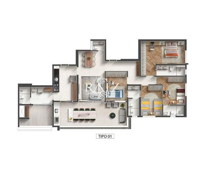 Apartamento, 3 quartos, 157 m² - Foto 3
