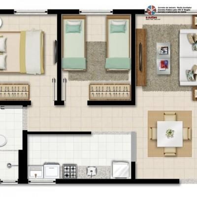 Apartamento, 3 quartos, 63 m² - Foto 3
