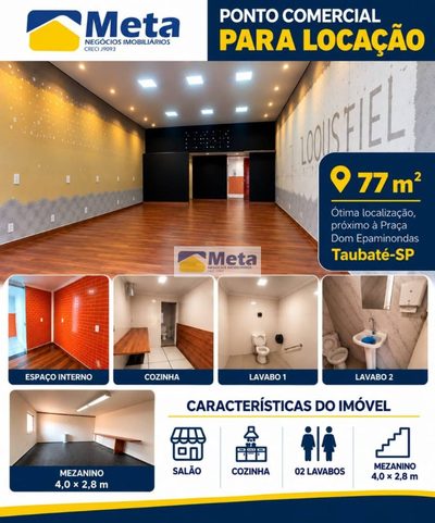 Loja-Salão, 77 m² - Foto 1