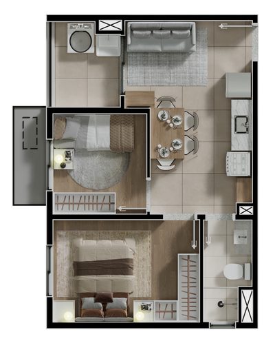 Apartamento, 1 quarto, 30 m² - Foto 3