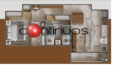 Apartamento, 3 quartos, 56 m² - Foto 5