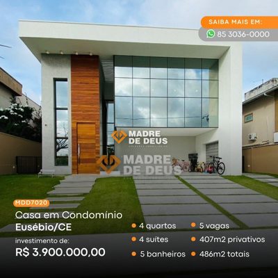 Casa de Condomínio, 4 quartos - Foto 1