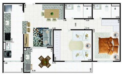 Apartamento, 2 quartos, 71 m² - Foto 5