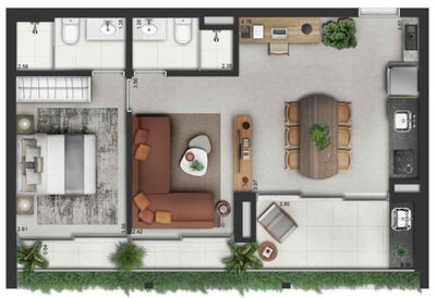 Cobertura, 3 quartos, 208 m² - Foto 4