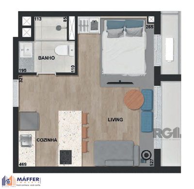 Apartamento, 1 quarto, 29 m² - Foto 2