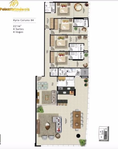 Apartamento, 237 m² - Foto 2