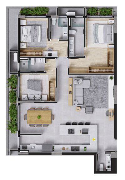 Apartamento, 2 quartos, 91 m² - Foto 4