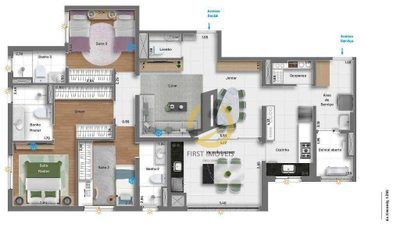 Apartamento, 3 quartos, 151 m² - Foto 2