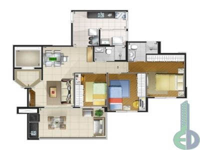 Apartamento, 3 quartos, 82 m² - Foto 5
