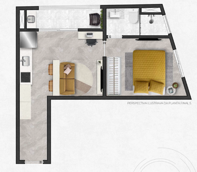 Apartamento, 1 quarto, 57 m² - Foto 4