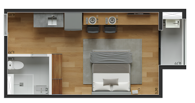 Apartamento, 1 quarto, 18 m² - Foto 5
