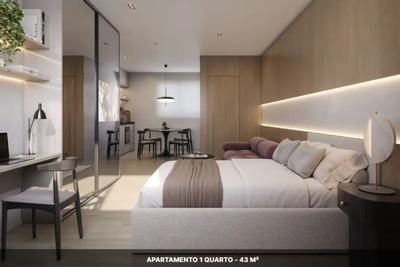 Apartamento, 1 quarto, 43 m² - Foto 3