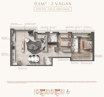Apartamento, 3 quartos, 93 m² - Foto 2
