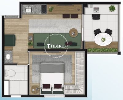 Apartamento, 1 quarto, 26 m² - Foto 3